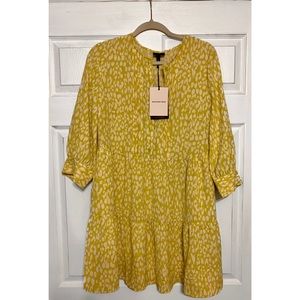 Who What Wear- Target Citrus Leopard Print Mini Dress